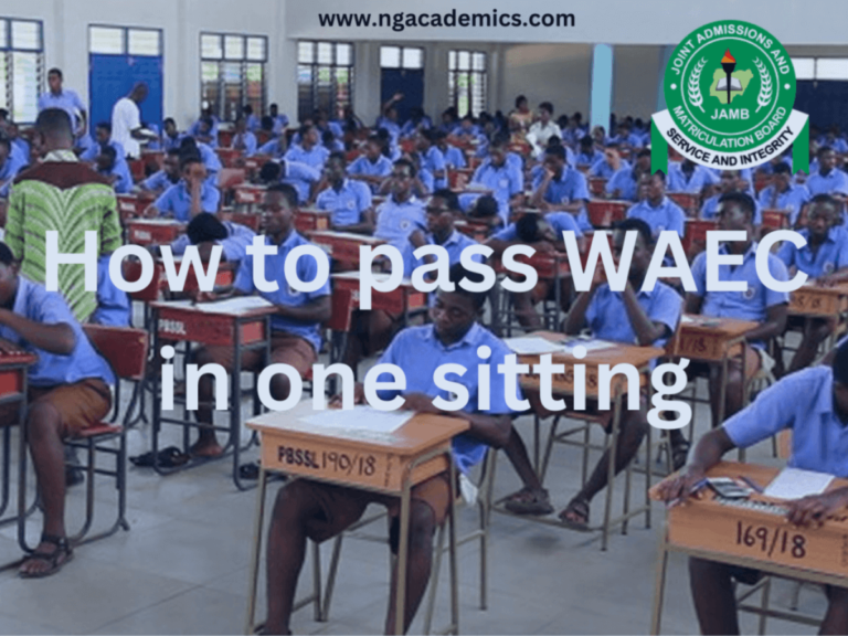 How to pass WAEC in one sitting