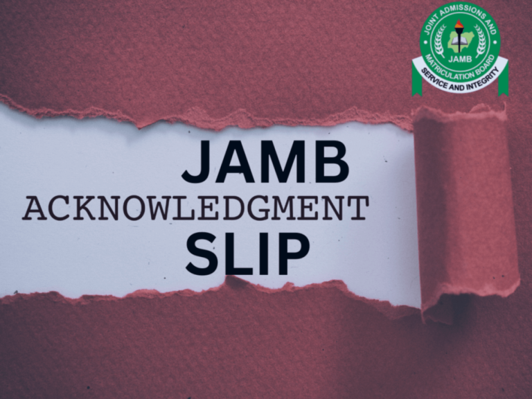 How to print JAMB acknowledgement slip/direct entry slip