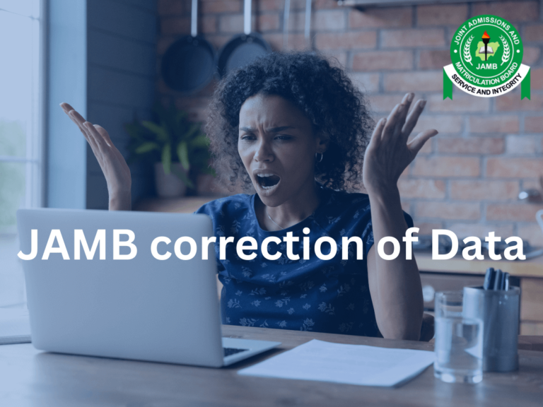 JAMB correction of Data 2024