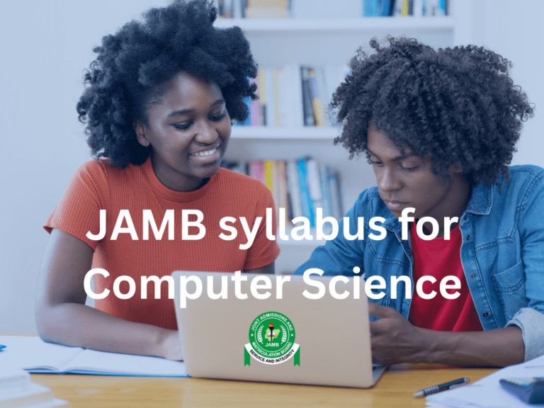 JAMB syllabus for Computer Science