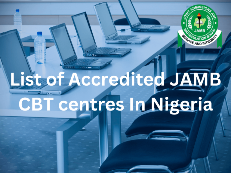 List of accredited JAMB CBT centres In Nigeria in 2024