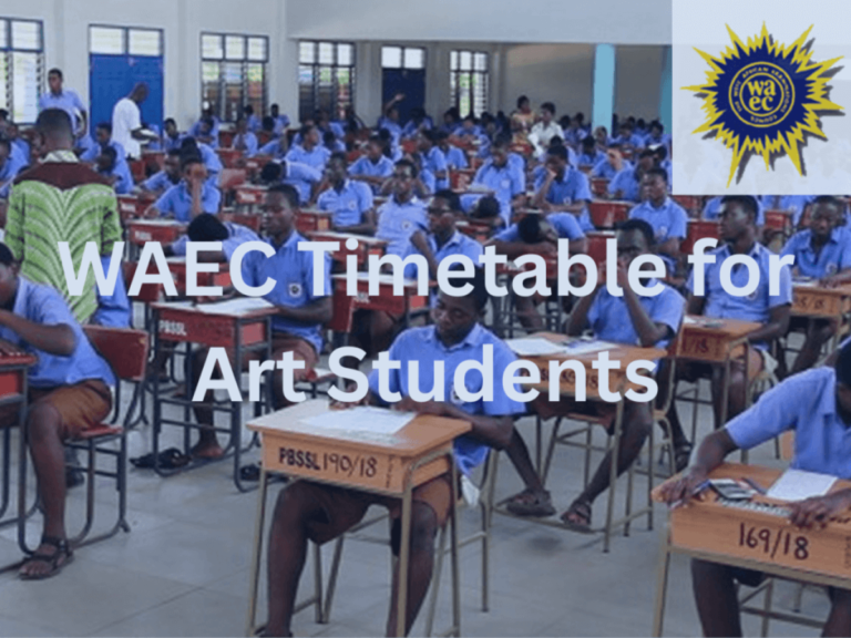 WAEC timetable for art students