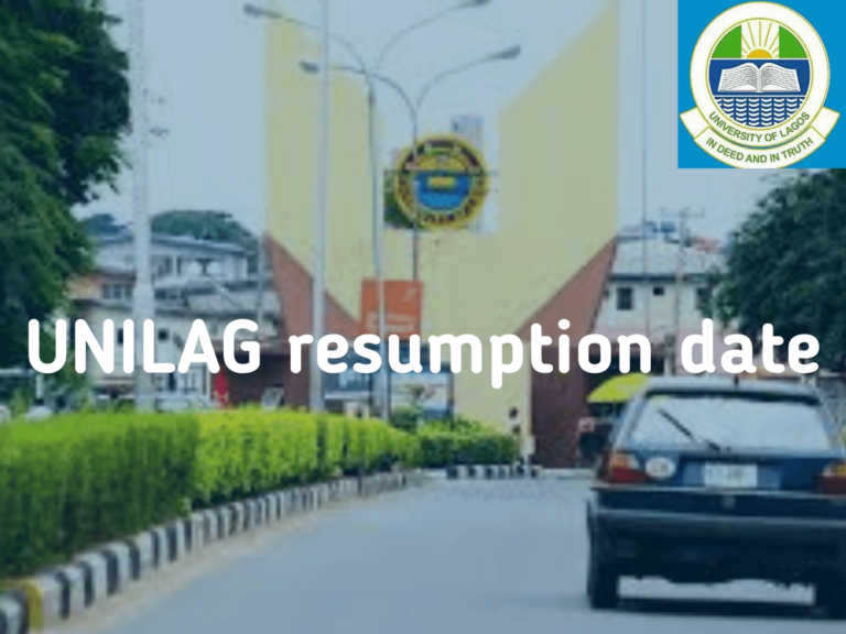 UNILAG Resumption Date 2024